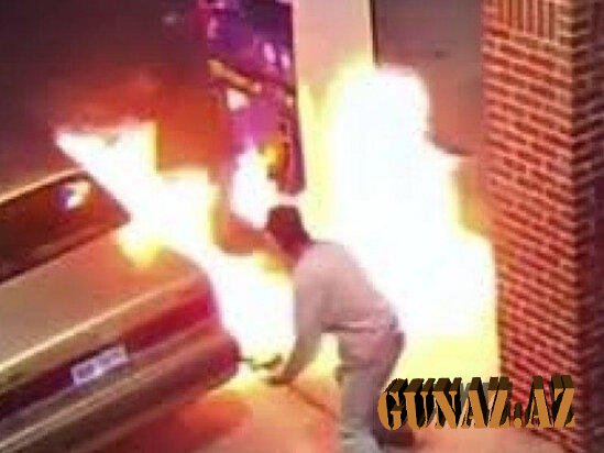 Ağılsızlığın son həddi: yanacaq çənində hörümçəyi yandırmaq istədi
