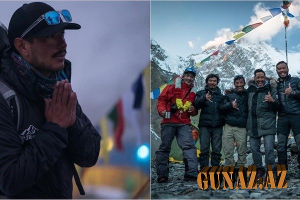 Nepallı alpinist rekord qırdı: Dünyanın ən hüdür 14 zirvəsini 7 aya fəth etdi