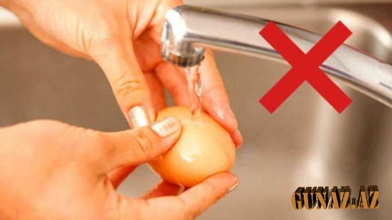 Yumurtanı suda yuyaraq istifadə edənlərin DİQQƏTİNƏ