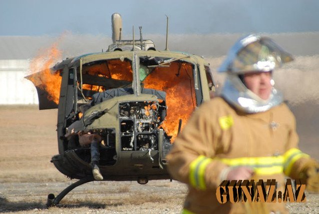 Dəhşətli helikopter qəzası: Ölən və yaralananlar var