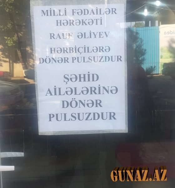 Qazax sakinindən vətənpərvərlik NÜMUNƏSİ