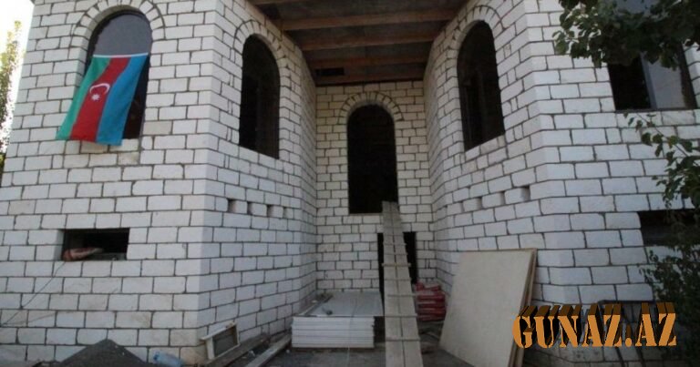 Şəhid mayorun yarımçıq qalmış evi təmir edilir