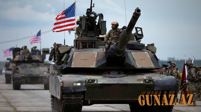 ABŞ tanklarını Rusiya ilə sərhədə yığır?