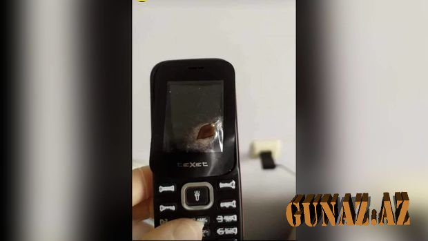 Hərbçimizin həyatını xilas edən mobil telefon - FOTO