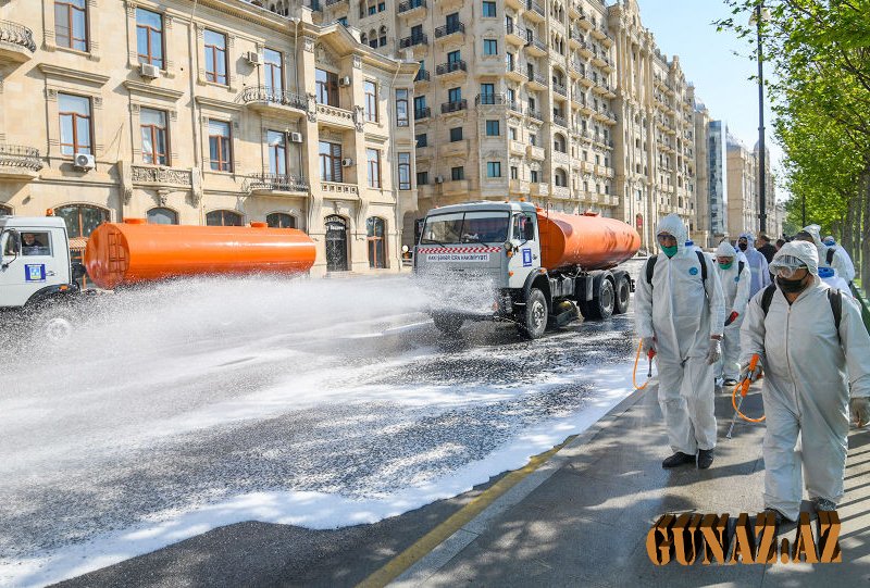 Diqqət: Bakı küçələri növbəti dəfə dezinfeksiya ediləcək
