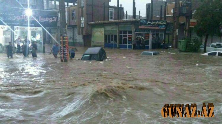 İranda şəhərlər su altında qaldı-FƏLAKƏT