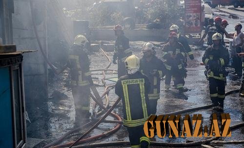 Məcburi köçkünlərin yaşadığı fermada yanğın