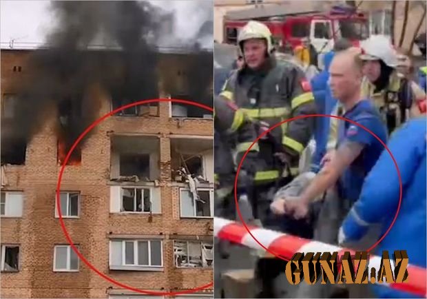 Rusiyada yaşayış binasında dəhşətli partlayış: Ölənlər var - VİDEO