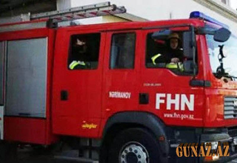 Bakıda bankda yanğın oldu