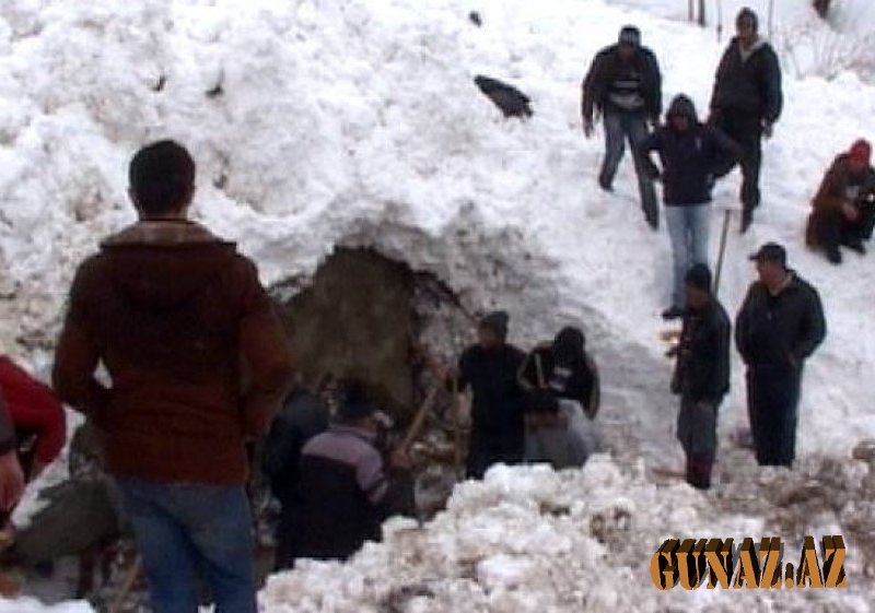 Dağıstanda güclü qar uçqunu