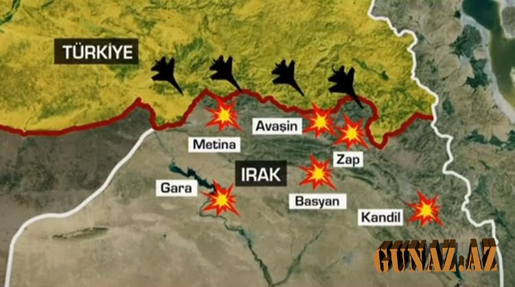 Türkiyə İraqda PKK terrorçularına qarşı geniş miqyaslı əməliyyata başladı