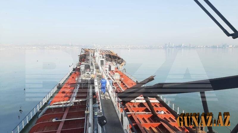 Xəzərdə TANKER QƏZA TÖRƏDİB