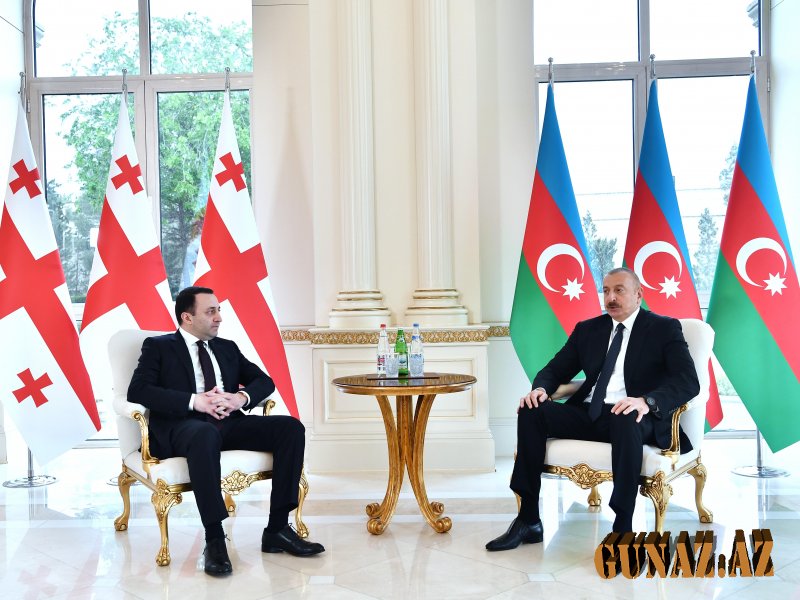 İlham Əliyev Gürcüstanın Baş nazirini qəbul edib - YENİLƏNİB-FOTO
