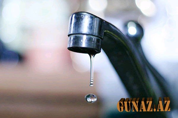 Sabah bu ərazidə su olmayacaq