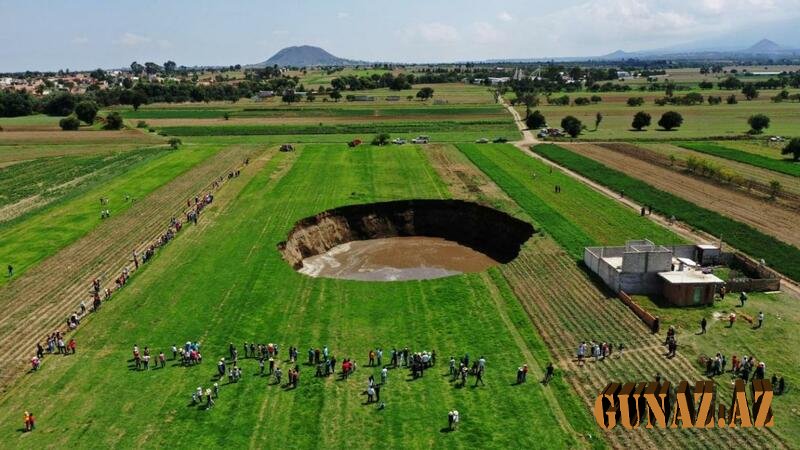 Hər gün böyüyən çuxur bölgə sakinlərini TƏŞVİŞƏ SALDI