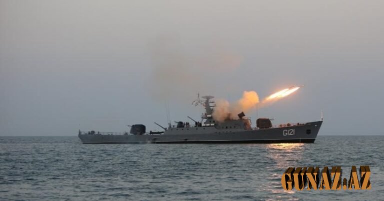 Hərbi Dəniz Qüvvələrinin təlimində gecə atışları yerinə yetirildi