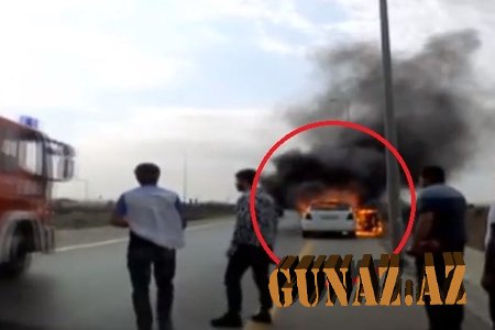 “Azəriqaz”ın maşını son anda yanğından qurtuldu