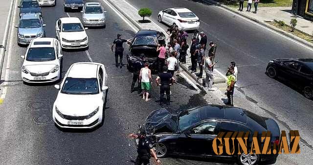 Bakıda ağır qəza oldu: tıxac yarandı