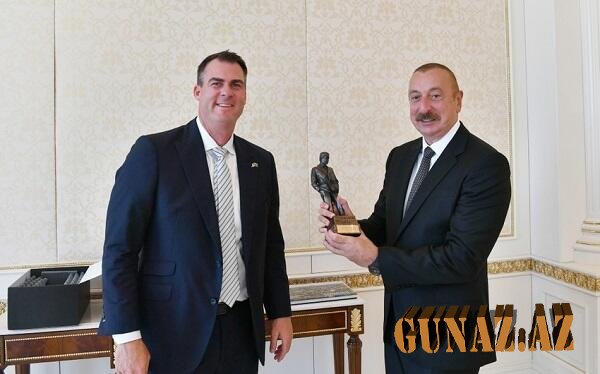 İlham Əliyev Oklahoma ştatının qubernatorunu qəbul edib