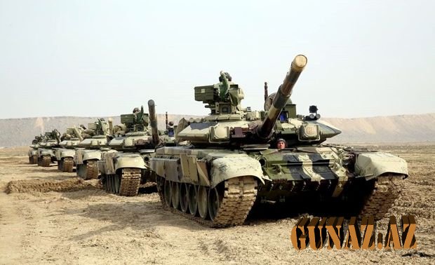Ordumuzun tankları məşğələlərə başladı