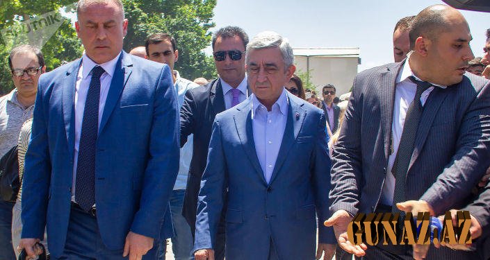 Sərkisyan Qarabağa gəldi