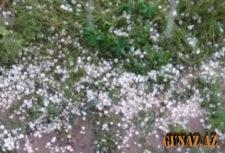 Bu ərazilərə dolu düşdü