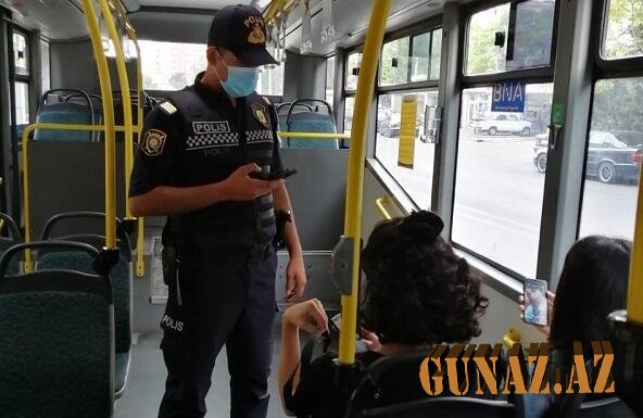Polis metro və avtobusda maska taxmayanları cərimələdi