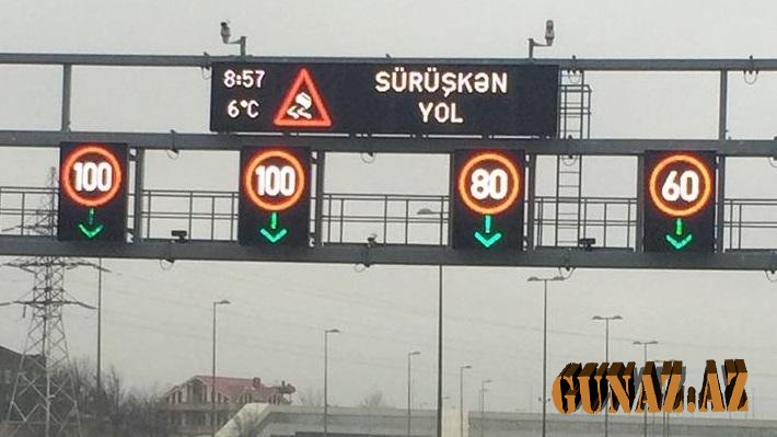 Bu yollarda sürət həddi endirildi