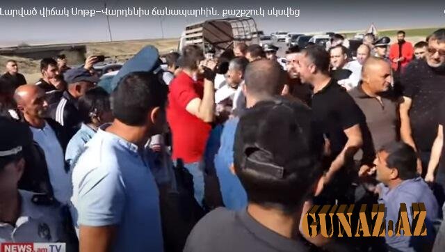 Ermənilər bu yolu bağladı- Nə baş verir?