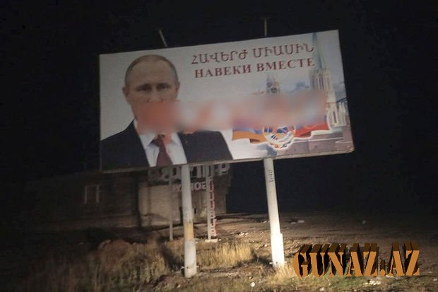 Ermənistanda Putini TƏHQİR ETDİLƏR