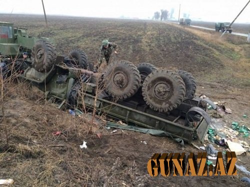 Rusiya sərhədçiləri Ermənistanda qəzaya düşdü