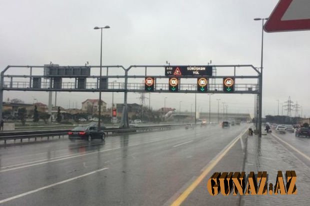 Bu yollarda sürət həddi endirildi
