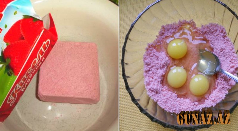 Cəmi 3 ərzaqla 20 dəqiqəyə hazır olan tort