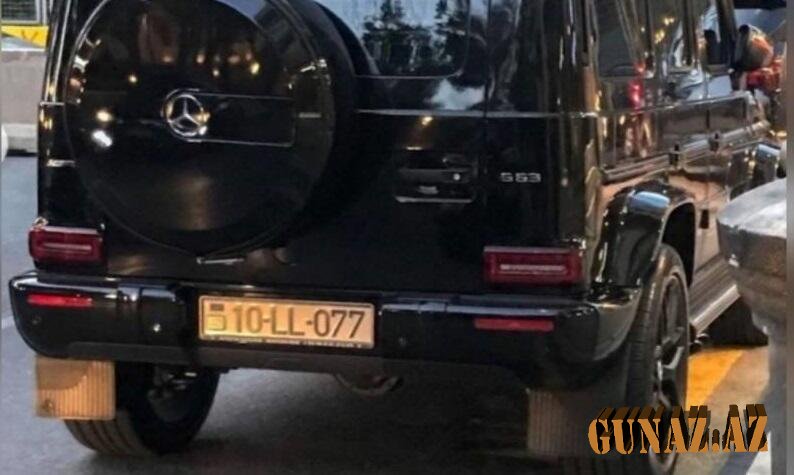 Başçının oğlu yarım milyonluq maşınına yeni nömrə aldı