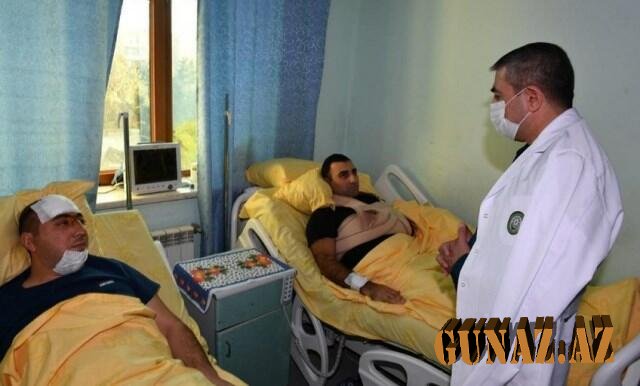 Elçin Quliyev yaralı sərhədçilərə baş çəkdi