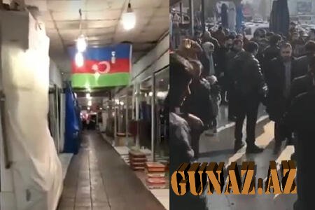 Bakıda ticarət mərkəzində etiraz aksiyası olub