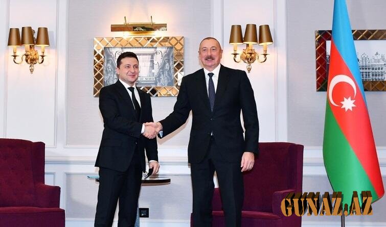 İlham Əliyev Zelenski ilə görüşdü