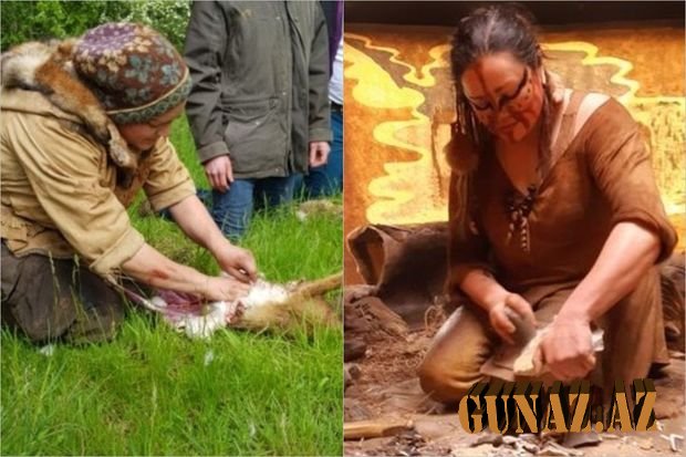 Ölmüş heyvanların əti ilə qidalanan "mağara qadını"