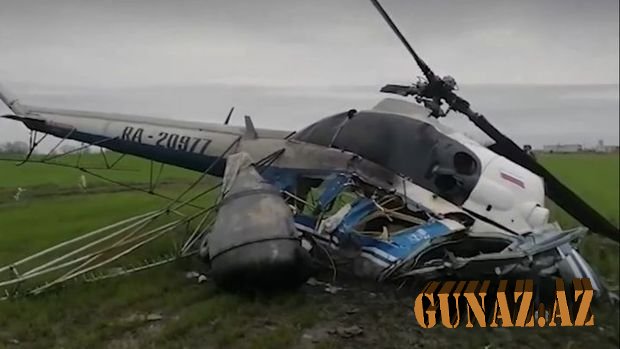 Rusiyada helikopter qəzası olub