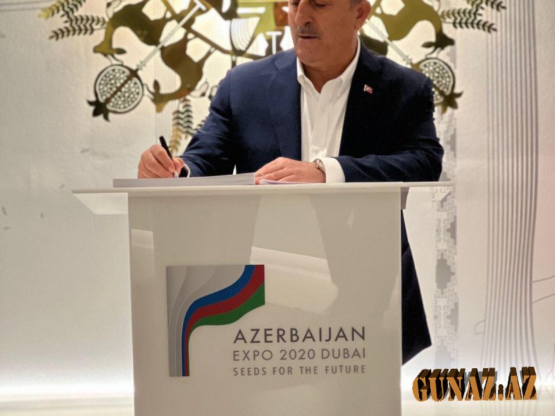 Çavuşoğlu Dubayda Azərbaycan Pavilyonuna getdi - FOTOLAR