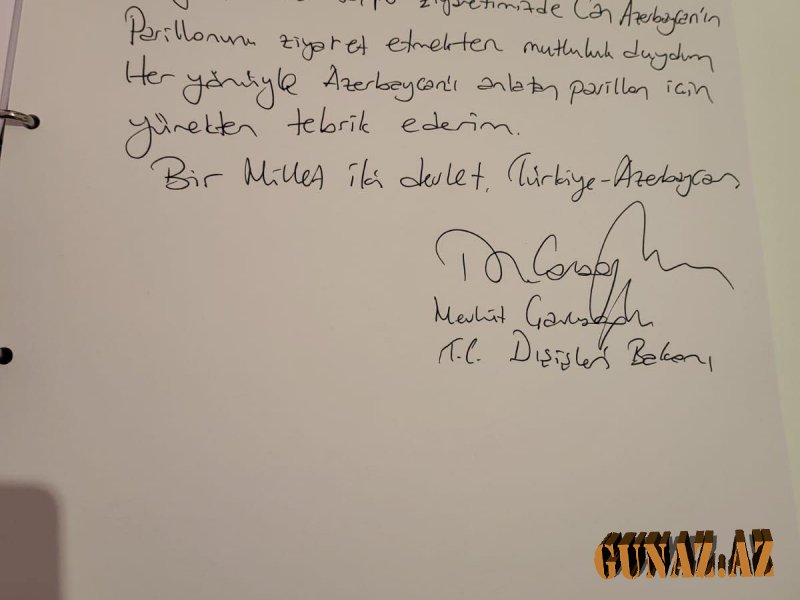 Çavuşoğlu Dubayda Azərbaycan Pavilyonuna getdi - FOTOLAR