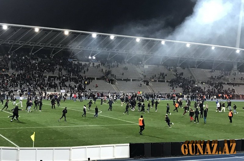 Fransa kubok oyunu yarımçıq dayandırıldı