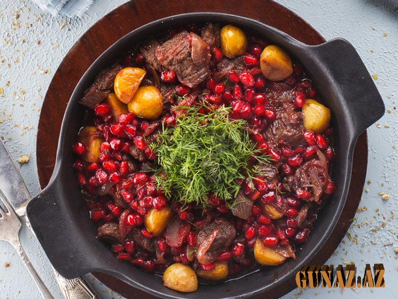 Nar qovurması- Resept