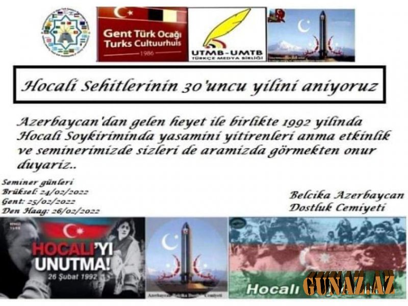 Brüssel və Haaqa şəhərlərində Xocalı DƏHŞƏTİ ANILACAQ