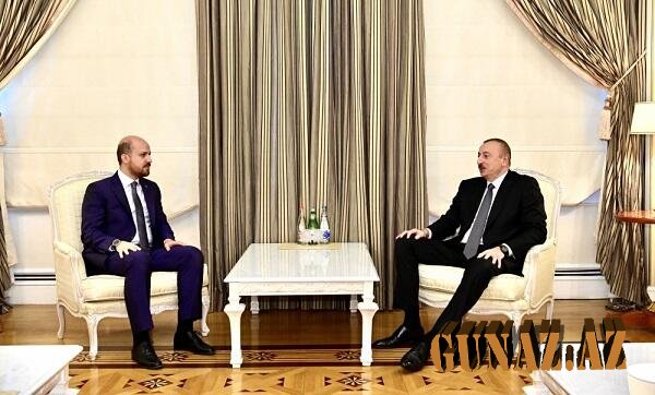İlham Əliyev Bilal Ərdoğanı qəbul edib