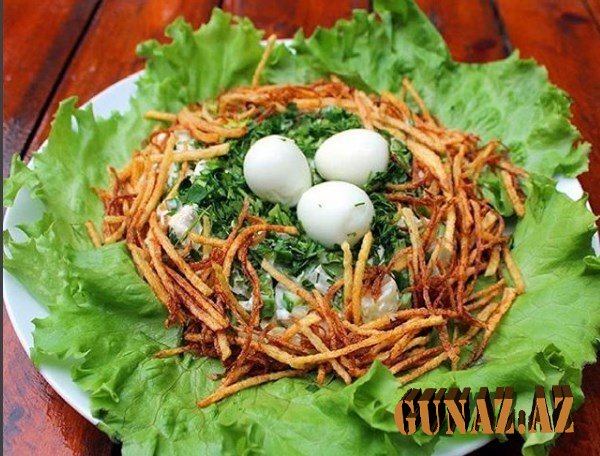 Kəklik yuvası salatı