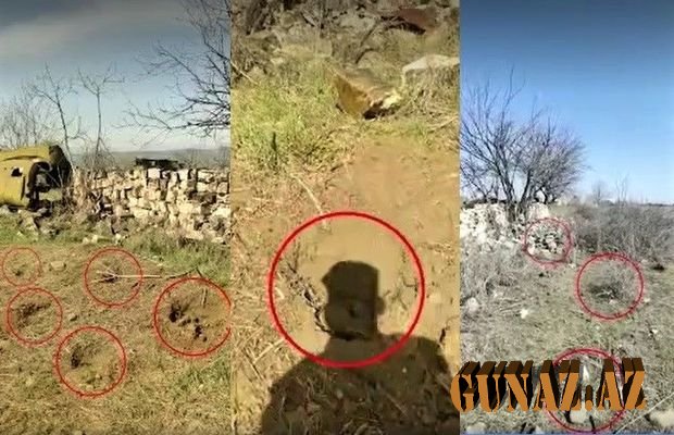 Ağdamda ermənilərə məxsus tankəleyhinə minalar aşkarlanıb
