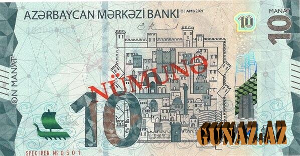 Yeni 10 manatlıq pullar dövriyyəyə buraxılır
