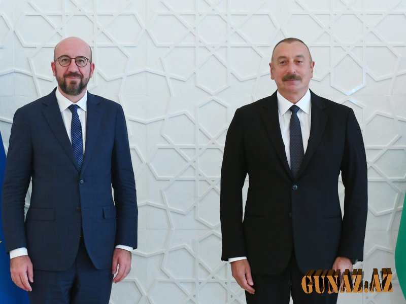 İlham Əliyev və Mişel arasında görüş başladl