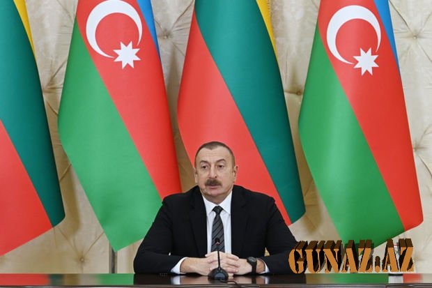 İlham Əliyev Litva və Azərbaycan əlaqələrindən danışdı